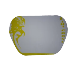 BMX Plaque De Guidon Fond Blanc Décoration Jaune