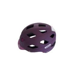 Casque Abus Hyban Vélo Mauve Avec éclairage Arrière